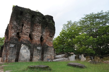 Royal Palace of King Parakramabahu in the world heritage city Polonnaruwa.The Polonnaruwa - medieval capital of Sri Lanka.