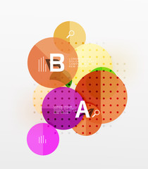 Vector circle banner