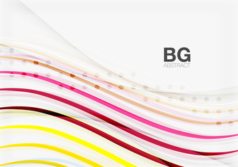 Colorful vector stripes on grey