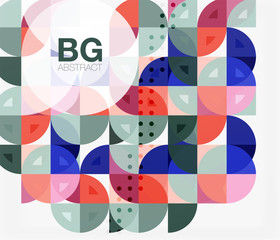 Fototapeta premium Minimalistic circle composition background