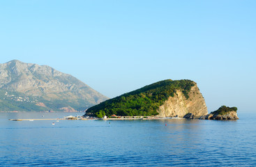Naklejka premium Island of Sveti Nikola, Budva, Montenegro