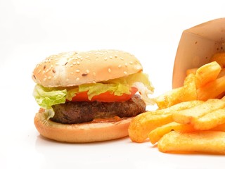  Burger and french fries