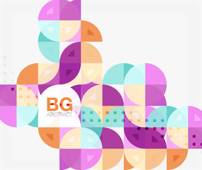 Modern elegant geometric circles abstract background