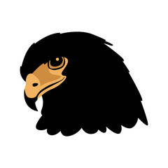 Eagle head vector illustration style Flat