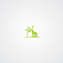 dinosaur logo symbol icon graphic vector.