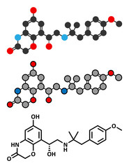 Olodaterol COPD drug molecule (ultra-LABA class).