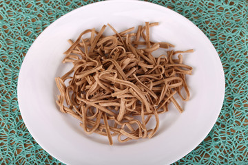 Pasta / Various pastry lying on a plate