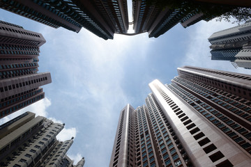 Hong Kong apartment buildings