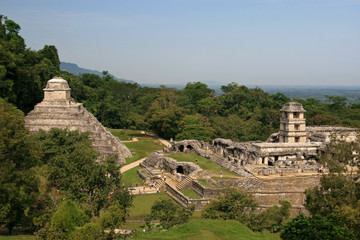 Temple of the Inscriptions, The Palace / Palenque, Mexico