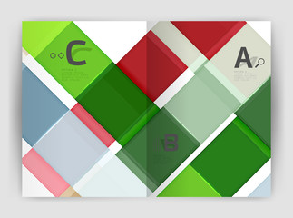 Obraz premium Geometrical brochure a4 business template