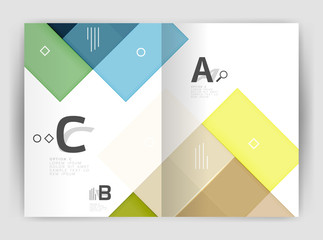 Geometrical brochure a4 business template