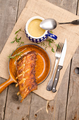 Gegrillte Schweinerippe