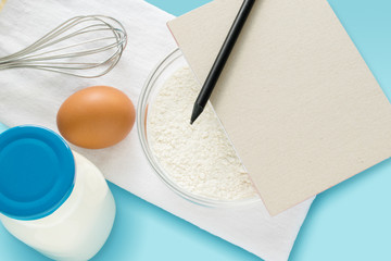 Zutaten zum Kuchen und Kekse backen