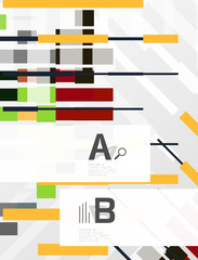 Abstract geometrical texture with infographic options