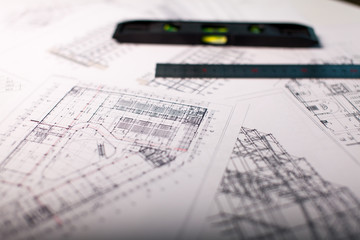 Fototapeta premium Architectural plans