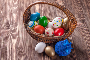 Colorful easter eggs