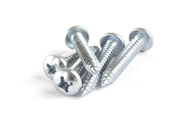Screws on white