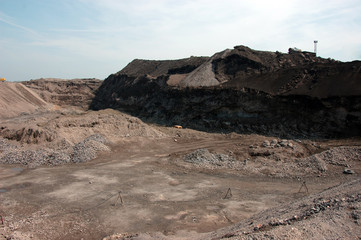 Industrial equipment in quarry 