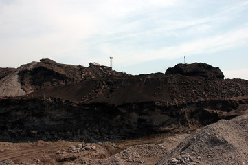 Industrial equipment in quarry 