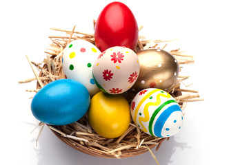 Colorful easter eggs