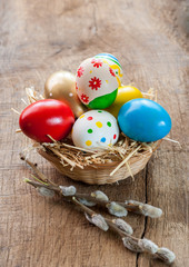 Colorful easter eggs