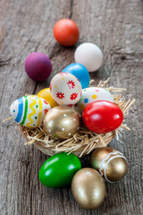 Colorful easter eggs