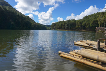 Obraz premium raft at pang ung,maehongson province,Thailand