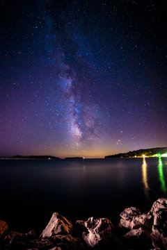 Milky way in the sky of Croatia