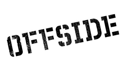Offside rubber stamp. Grunge design with dust scratches. Effects can be easily removed for a clean, crisp look. Color is easily changed.