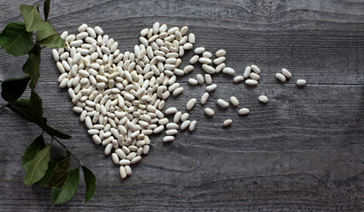 white beans  as  a symbol healthy eating