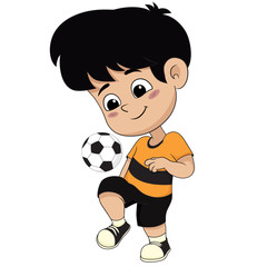 kid playing soccer.
