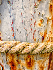 rusty old background with rope (676)