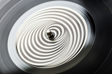 whirling musical lp record