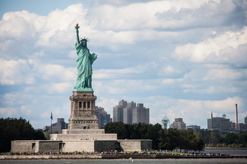 Fototapeta premium Postcard from New York: Statue of Liberty