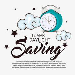 Daylight Savings Time with Clock Concept