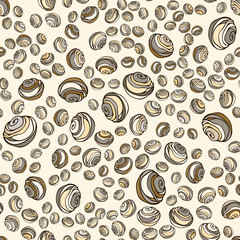 Cookie seamless pattern. Line vintage icons,sweet elements background formenu,cafe shop. Flat hand drawn collection. Backdrop, fabric, wallpaper