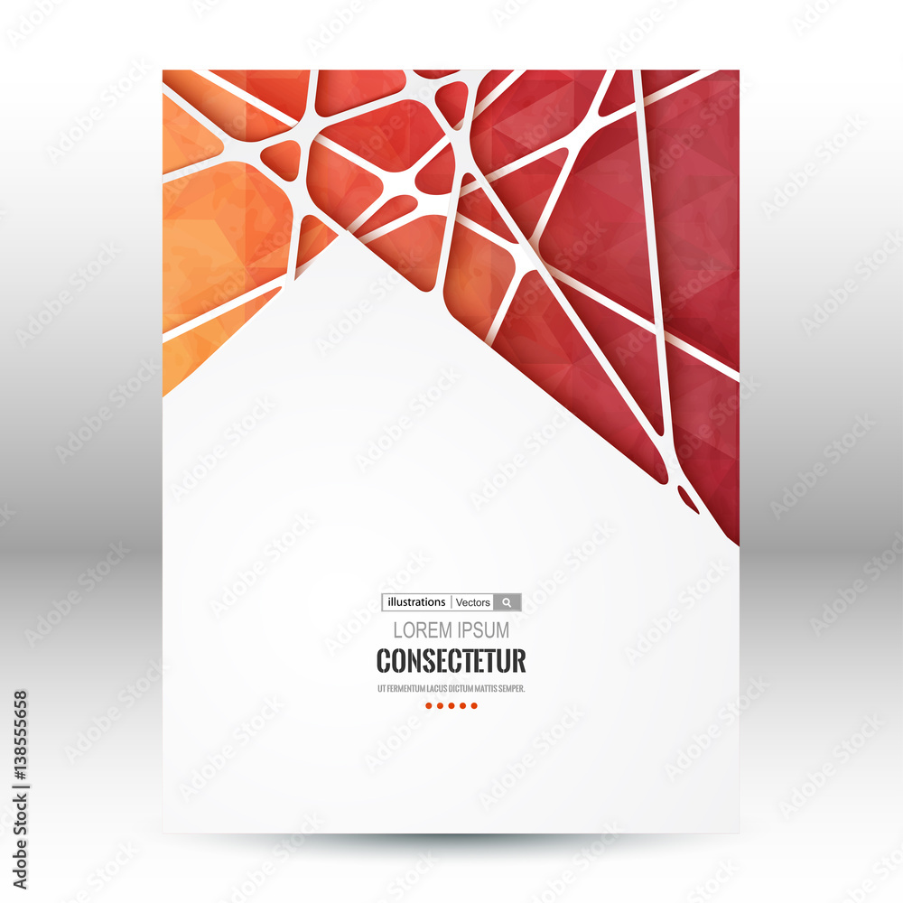 Fototapete abstract geometric background with polygons. info graphics composition with geometric shapes.