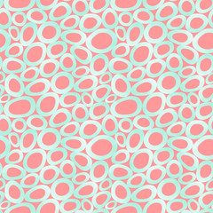 Abstract ovals seamless vector pattern. Can be used for wallpaper, pattern fills, web page background, fabric, surface textures, gifts, wrapping paper. scrapbooking.