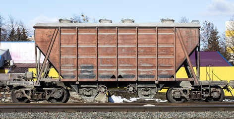 railway freight wagon © vadim_fl