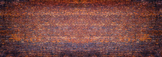 panoramic view of masonry, brick wall as background