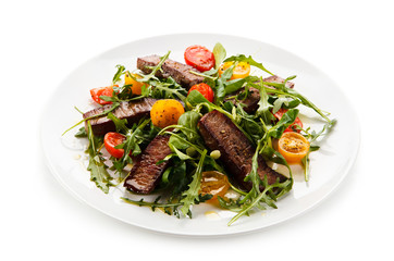 Kebabs - grilled meat and vegetables 