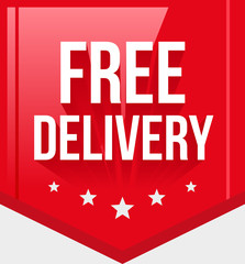 Free Delivery Ribbon