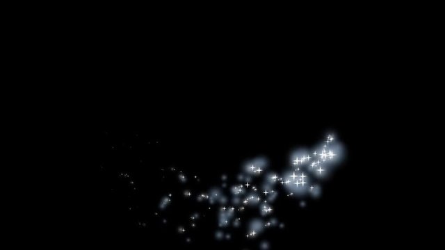 4K Seamless Looping Blue Multi Colours Color Large Field Particles Black Abstract Background