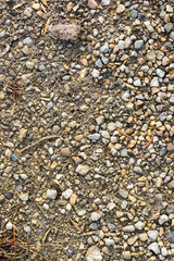 Gravel, pebbles and dirt texture