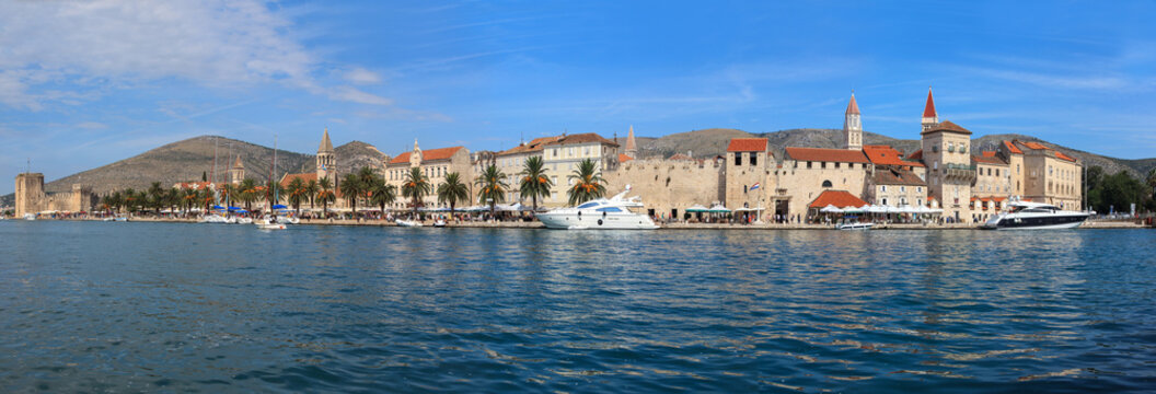 Panoramic view of the city of Trogir, in Croatia