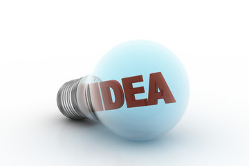 Light bulb with new idea concept