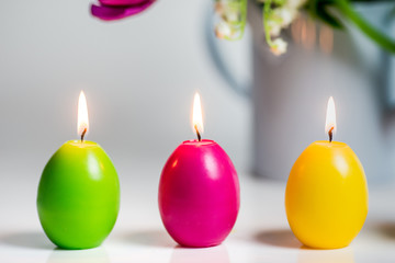 eggs candle foer easter isolated