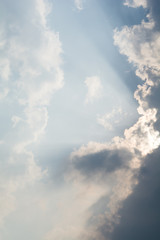 Fototapeta na wymiar sky cloud in the day and sun