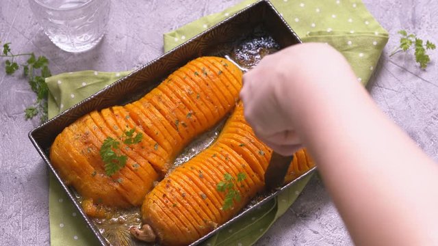 Roasted butternut squash