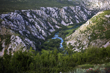 Krupa river canyon landscape